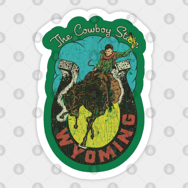 Wyoming The Cowboy State 1890 Sticker by JCD666